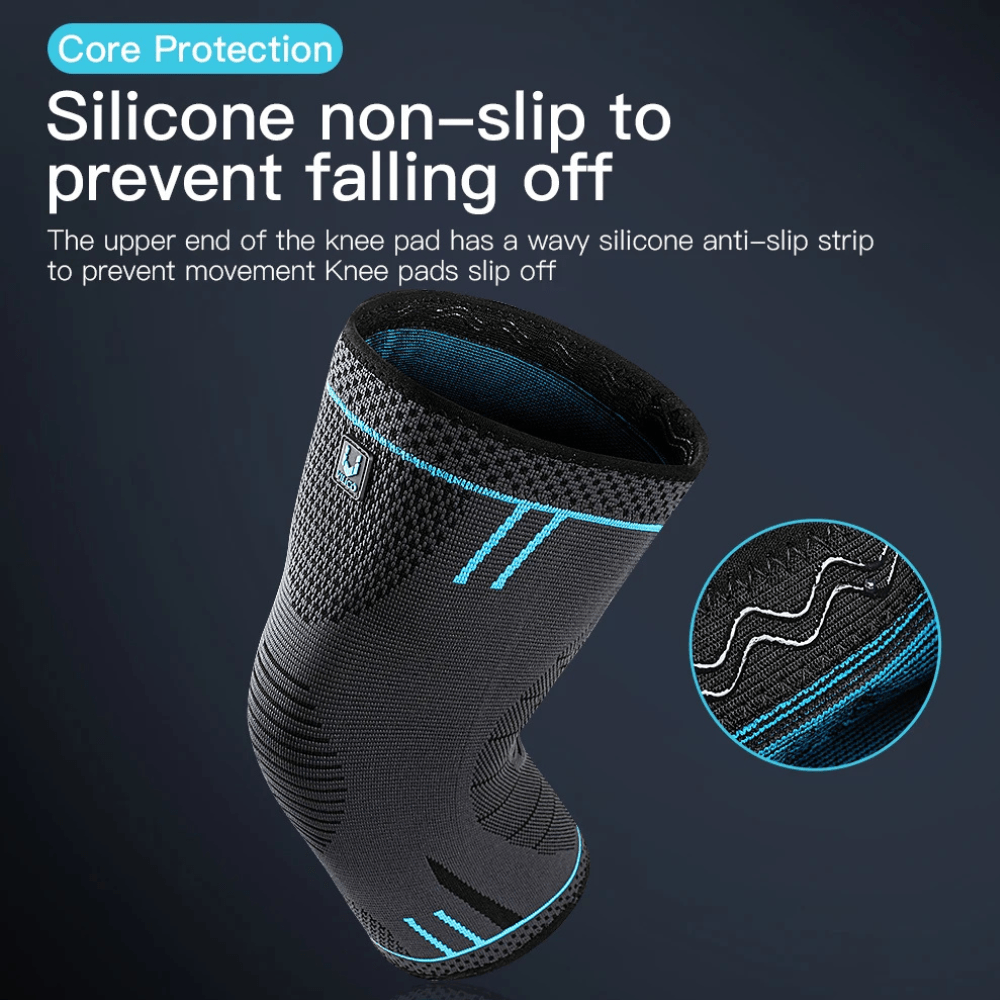 Manchon de soutien du genou à compression élastique SummitFlex pour le sport, les activités et un usage quotidien