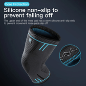 Manchon de soutien du genou à compression élastique SummitFlex pour le sport, les activités et un usage quotidien