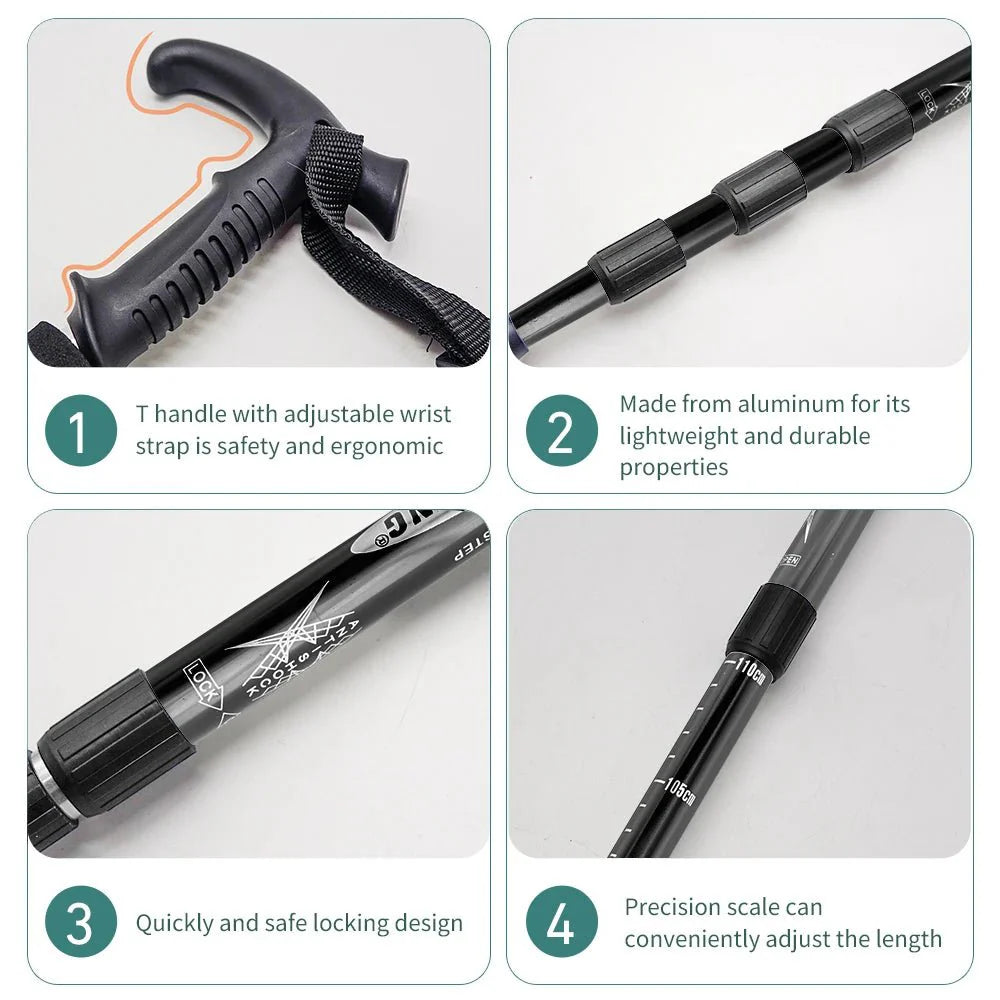 Adjustable Lightweight Trekking Pole For Hiking And Walking By Summit Trail Gear For Everyday Outdoor Use