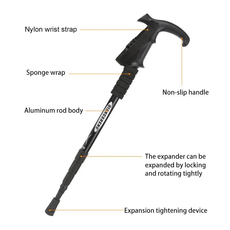 Adjustable Lightweight Trekking Pole For Hiking And Walking By Summit Trail Gear For Everyday Outdoor Use