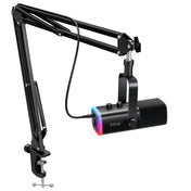 Podcast gamingcomputer mikrofon med armstativ dynamisk mikrofonsæt til streaming og gaming