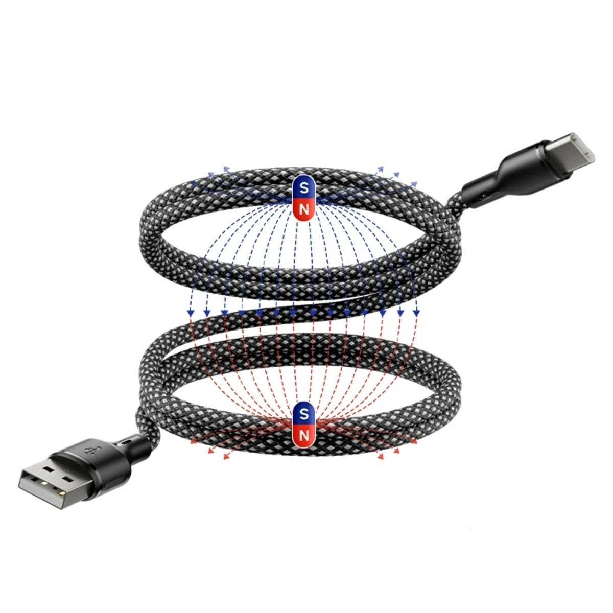 Cavo di ricarica rapida magnetico USB-C e iPhone con Power Delivery 100W per ricarica veloce dei dispositivi