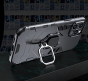 Funda Protectora Antigolpes Nebula Guard Aurora Shield para iPhone con Soporte de Anillo Mini en la Parte Trasera