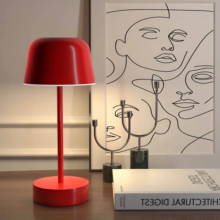 Dimmable Table Lamp Modern | Rechargeable Desk Light | Adjustable Bedside Lamp | Cordless Battery Operated Fixture | Eye-Caring Light - Zardee-2