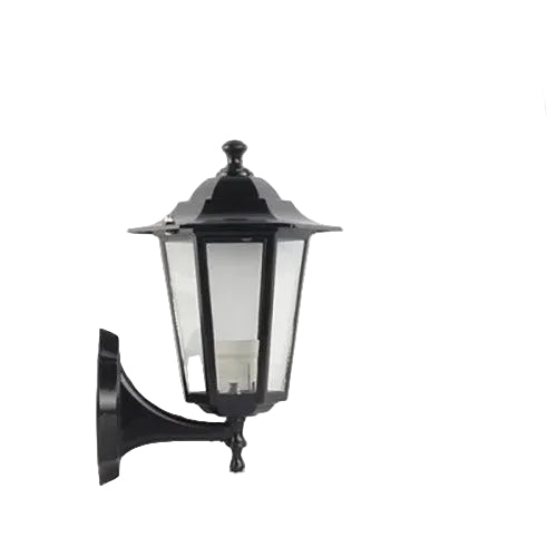 Outdoor Wall Lantern With Motion Sensor And Black Metal Frame For Exterior Use For Exterior Walls And Entrances
