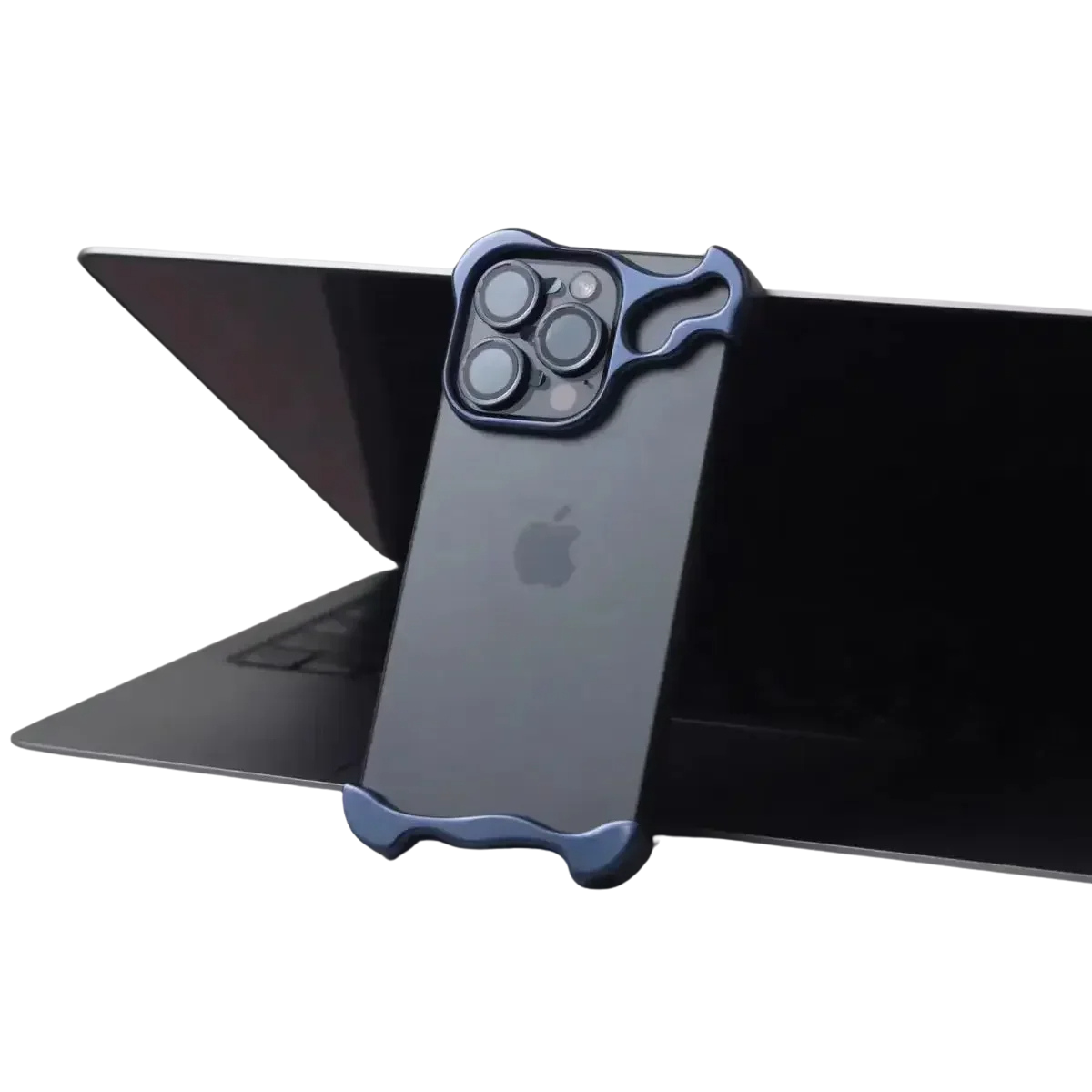 Funda para teléfono con parachoques de aleación de aluminio irregular y suntuosa para NovaPhone, edición premium de accesorio portátil