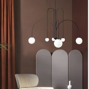 Modern Arc Pendant Chandelier With Iron Curved Light And Elegant Contemporary Ceiling Fixture