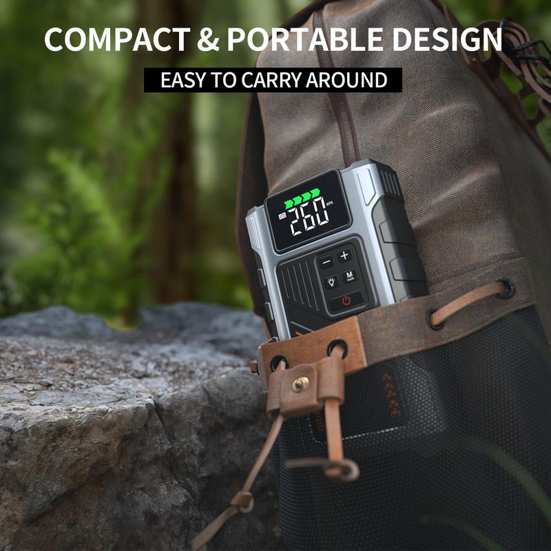 Compact All-In-One TrailSpark Portable Jump Starter With Air Compressor