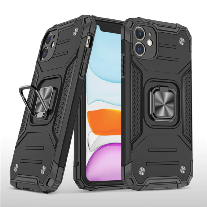 Magnetisk metal finger-ringholder til telefoncover til iPhone fra Obsidian North mærkesamling