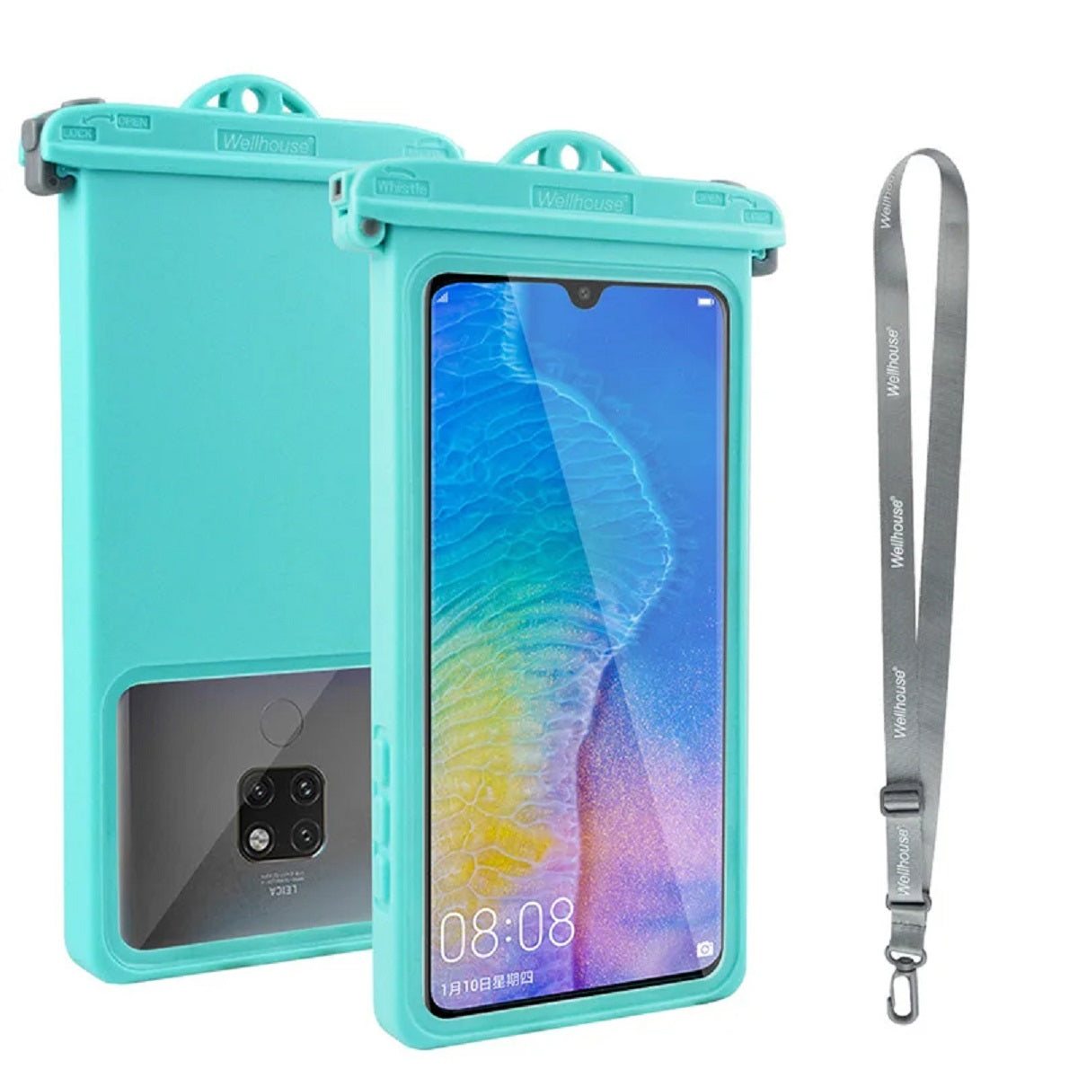 Custodia Impermeabile OceanGuard per Telefono con Borsa Subacquea Anti-Caduta e Accesso Touchscreen per Nuoto e Immersioni