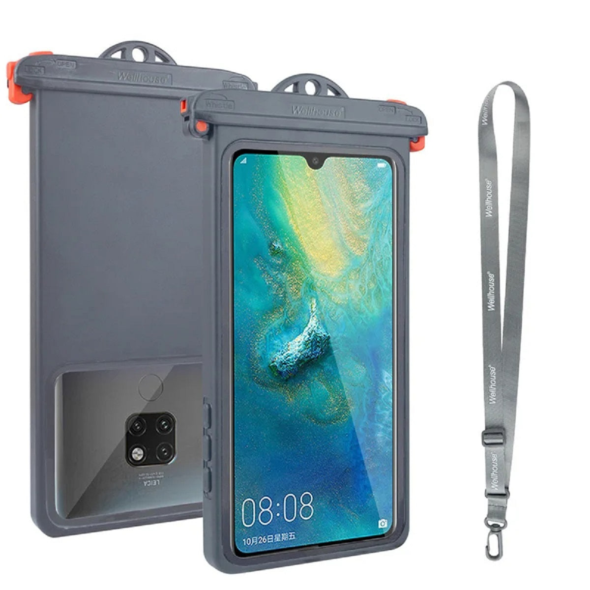 Custodia Impermeabile OceanGuard per Telefono con Borsa Subacquea Anti-Caduta e Accesso Touchscreen per Nuoto e Immersioni