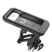 Suporte Dobrável Impermeável para Telemóvel de Bicicleta para Fixação Segura do Smartphone Durante Passeios em Tempo Chuvoso