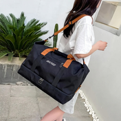 Sac de sport de voyage portable, sac polochon pratique pour courts séjours fitness et usage en cabine