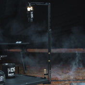 Support lumineux portable réglable en acier inoxydable TrailNova pour camping, éclairage extérieur et voyages