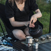 Théière de camping ultralégère 1,3 L en alliage d'aluminium Vaisselle Bouilloire Théière ultralégère Bouilloire Vaisselle