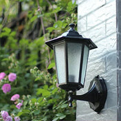Outdoor Wall Lantern With Motion Sensor And Black Metal Frame For Exterior Use For Exterior Walls And Entrances