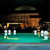 Elegant Illuminated Spherical Outdoor Garden Lights With Soft Diffused Glow For Patio And Yard Decor