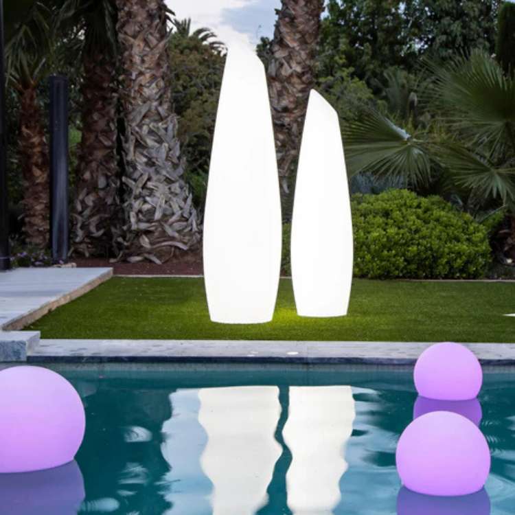 Elegant Illuminated Spherical Outdoor Garden Lights With Soft Diffused Glow For Patio And Yard Decor