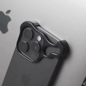 Funda para teléfono con parachoques de aleación de aluminio irregular y suntuosa para NovaPhone, edición premium de accesorio portátil