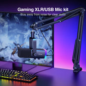 Podcast gamingcomputer mikrofon med armstativ dynamisk mikrofonsæt til streaming og gaming
