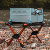 Structure pliable pour glacière avec sac de transport et pieds antidérapants pour aventures de camping où que vous campiez