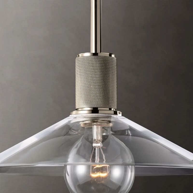 Suspension en verre inclinée pour salle à manger avec abat-jour incliné Lampe suspendue moderne pour espaces de repas
