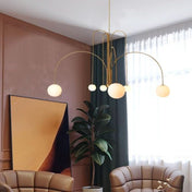 Modern Arc Pendant Chandelier With Iron Curved Light And Elegant Contemporary Ceiling Fixture
