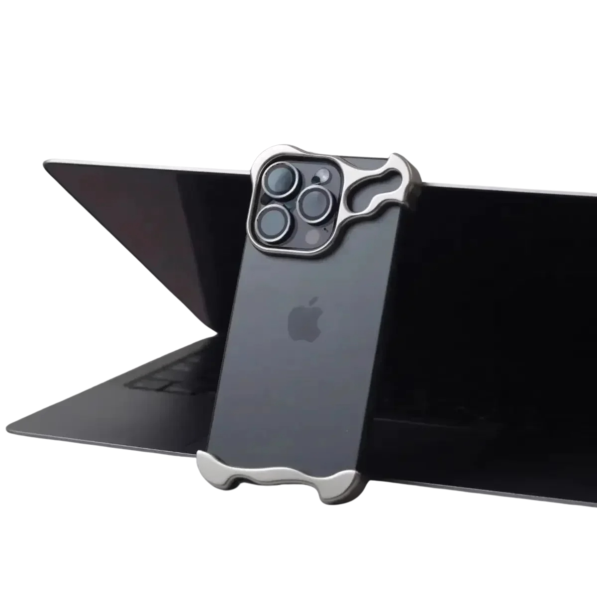 Funda para teléfono con parachoques de aleación de aluminio irregular y suntuosa para NovaPhone, edición premium de accesorio portátil