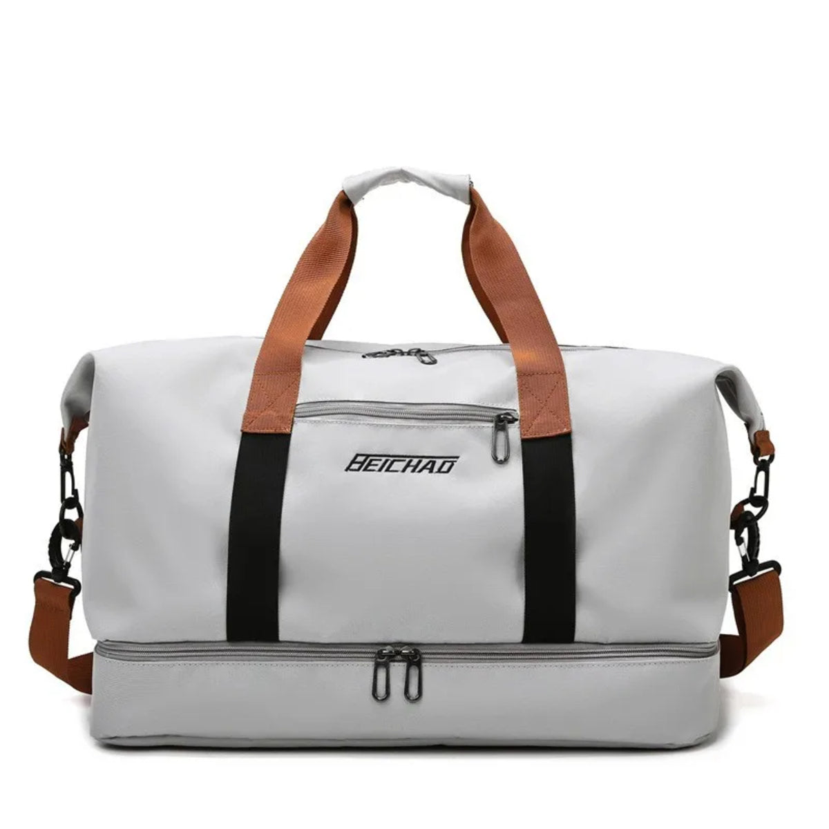 Sac de sport de voyage portable, sac polochon pratique pour courts séjours fitness et usage en cabine