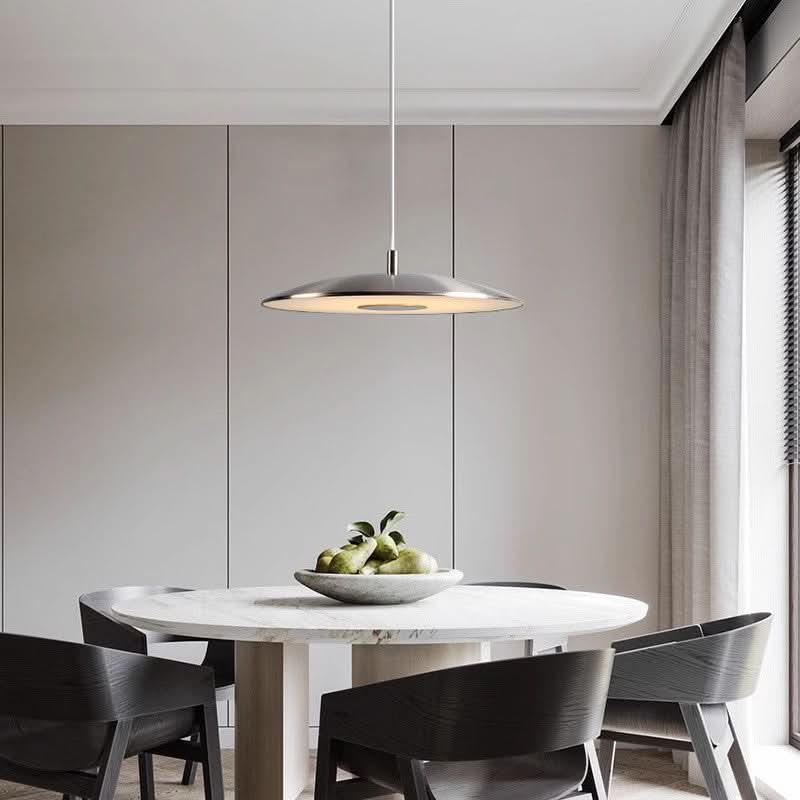 Modern Iron Nickel LED Pendant Light Nordic Ceiling Lamp With Sleek Nordic Design For Contemporary Homes