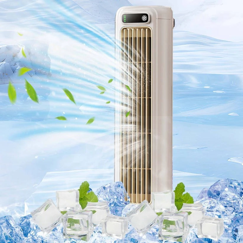 Ventoinha Portátil de Mesa com Três Velocidades, Bateria de 2000mAh e Opção de Montagem na Parede