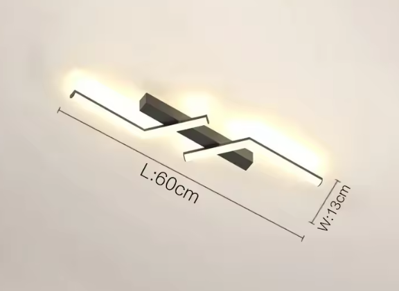 NovaLume LED Strip Ceiling Light Fixture With Linear LED Strip For Modern Interiors And Commercial Spaces