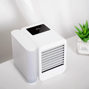 Bærbar mini aircondition med vandtank til personlig brug på farten til skrivebord og rejsebrug derhjemme eller på kontoret