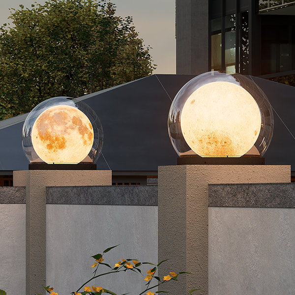Solar Garden Lights | Waterproof Outdoor Light Fixtures | Elegant Solar Column Lamp | IP65 Stainless Steel Lantern | Warm 3000K Outdoor Lighting - Zardee-6