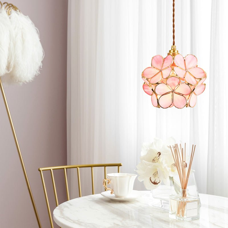 Modern Flower Hanging Lamp | Elegant Pendant Light | Diffuse Light Fixture | Contemporary Hanging Lights | Tranquil Home Decor - Zardee 4