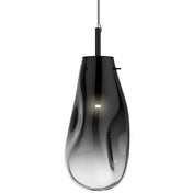 Suspension LED contemporaine avec abat-jour en verre pour intérieurs modernes et espaces de vie élégants
