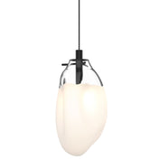 Suspension LED contemporaine avec abat-jour en verre pour intérieurs modernes et espaces de vie élégants