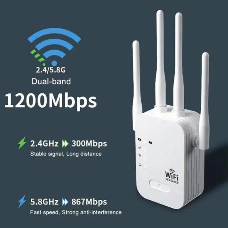 Langtrækkende udendørs 5G WiFi-forstærker og extender til udendørs WiFi-repeaterbrug
