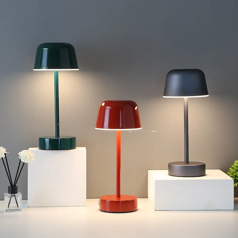 Dimmable Table Lamp Modern | Rechargeable Desk Light | Adjustable Bedside Lamp | Cordless Battery Operated Fixture | Eye-Caring Light - Zardee-4