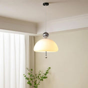 Medieval Inspired French Glass Hanging Pendant Light In Retro Style Design For Elegant Interiors