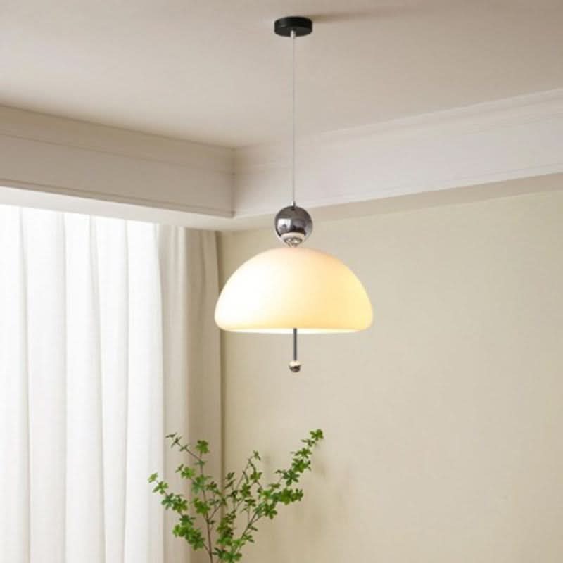 Medieval Inspired French Glass Hanging Pendant Light In Retro Style Design For Elegant Interiors
