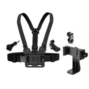 Adjustable Phone Clip Holder With Chest Strap For Secure Chest Mount And Easy Access For Everyday Use