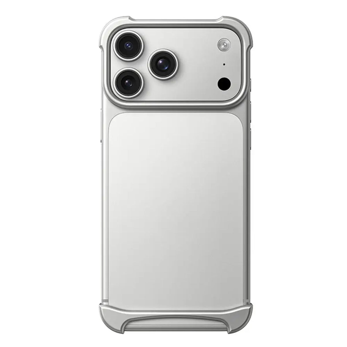 Coque de téléphone transparente anti-chute avec cadre en aluminium pour la série iPhone 17, protection claire et visible