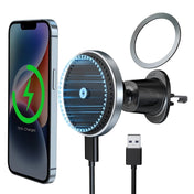 NovaDrive 15W magnetisk trådløs biloplader med luftventiltelefonholder til iPhone og bilmontering