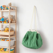 Sac de rangement deux-en-un pour jouets et tapis de jeu avec organiseur portable à cordon pour les jouets de vos enfants