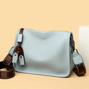 Dame Læder Tote Skulder Crossbody Messenger Taske til Hverdagsbrug og Nem Organisering På Farten