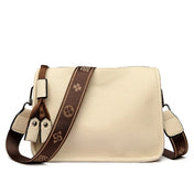 Dame Læder Tote Skulder Crossbody Messenger Taske til Hverdagsbrug og Nem Organisering På Farten