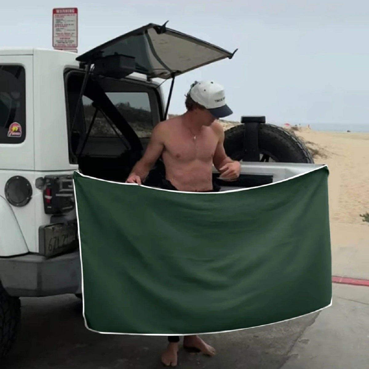 Serviette à séchage rapide magnétique FluxFlex, housse de change portable pour plage, camping et équipement de voyage
