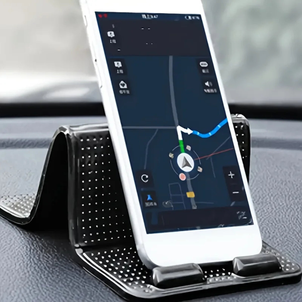 Support de téléphone polyvalent pour voiture avec fixation antidérapante résistante à la chaleur pour tableau de bord, assurant un positionnement stable et sécurisé de l’appareil
