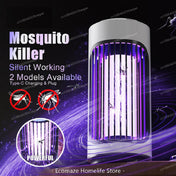 Lámpara Eléctrica Mata Mosquitos con Trampa UV Silenciosa para Uso Interior y Exterior en Casa o Patio